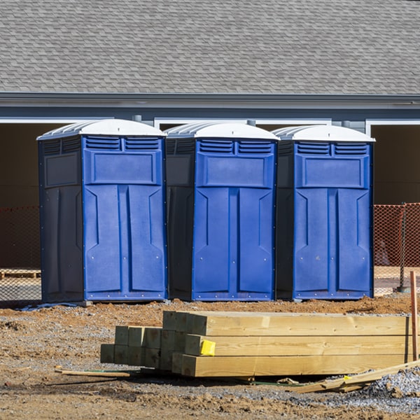 what is the maximum capacity for a single porta potty in Barhamsville VA